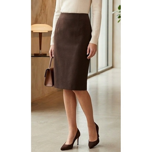 Linda Allard Ellen Tracy Dresses & Skirts - Linda Allard Ellen Tracy 100% Pure Wool Skirt Size 4 Pencil Office Career Korea